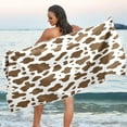 thumbnail image 7 of Dreamtimes Brown Cow Beach Towel,Absorbent Quick Dry Sport Towel Oversized Lightweight Soft Bath Towel for Travel Sports Pool Swimming Bath Camping 30x60in, 7 of 7