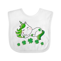 Inktastic St Patricks Day Irish Unicorn Girls Baby Bib