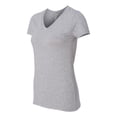 thumbnail image 2 of 4.7 oz. 100% Sofspun Cotton Jersey Junior V-Neck T-Shirt, 2 of 3