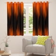 thumbnail image 3 of Erosebridal Abstract Ombre Curtains Blackout Orange Black Curtains & Drapes Bedroom,Gradient Geometry Striped Window Curtains,Geometric Stripes Window Treatments, 3 of 6