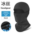 thumbnail image 1 of Unisex Summer Outdoor Face Mask - Ice Silk Breathable Sun Protection Cover for Cycling, Fishing & Motorcycle Riding, Ventilated Design, One Size, Black, 1 of 6