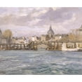 thumbnail image 3 of Eugène Louis Gillot 14x12 Black Modern Framed Museum Art Print Titled - The Saint-Louis Ile Estacade (1900), 3 of 5
