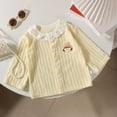 thumbnail image 2 of Gubotare Baby Cardigan Baby Girls Cotton Cardigan Long Sleeve Kid Button Sweater Girl Crew Neck Cardigans Uniform Sweater 12 18 Months (Light Yellow,12-18 Months), 2 of 8