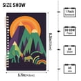 thumbnail image 2 of FORMRS 1-Subject Spiral Notebook 8" x 5" College Ruled 60 Refillable Sheet A5 Hard Cover, 2 Pack, Abstract Animals, 2 of 7