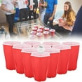 thumbnail image 2 of Tasse Rouge, Hexcup Beer Pong Rouge Beer Pong Fête Tasse Rouge Finition de Luxe, 2 of 6