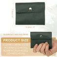 thumbnail image 2 of Uxcell Leather Credit Card Holder Business Cards Organizer Slim ID Card Case Pocket Wallet Protector with 24 Slots for Men and Women, Green, 2 of 7