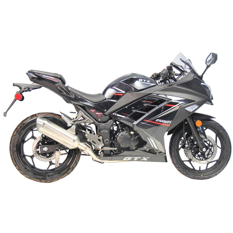 Vitacci GTX-250 Black Motorcycle | EFI Manual 5 Speed - Walmart.com
