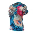 thumbnail image 2 of Beautiful Flower Amazing Colorful All Over Printed Women's Cut Sew T-shirt, 2 of 6