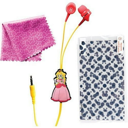 Super Mario Character Earbuds for Nintendo DS/3DS - Princess Peach