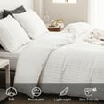 thumbnail image 6 of Qookiee White Duvet Cover Set Queen Duvet Cover Bedding Set 3 Pcs Ultra Soft Washed Microfiber Duvet Cover with Zipper Closure (Queen, White), 6 of 9