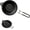 Black, variant on ABCISI Silicone Collapsible Colander with Handle, Multipurpose Folding Strainer for Draining Pasta, Vegetable, Fruits, Home/RV Kitchen Space Saving Silicone Colander (Grey)