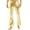 Gold, variant on Alvivi Men's Shiny Metallic 70's Disco Dude Pants Vintage Flared Trousers Bell Bottom Dance Costume Colorful S