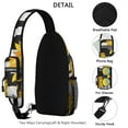 thumbnail image 2 of Sunflower with Inspirational Quote Sling Backpack, Lightweight Durable Crossbody Daypack, Adjustable Strap, Multiple Compartments for Daily Commuting and Gym, 2 of 6