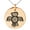 Rose, variant on Stainless Steel Aztec Truth & Wisdom Eagle Rune Engraved Small Medallion Circle Charm Pendant Necklace