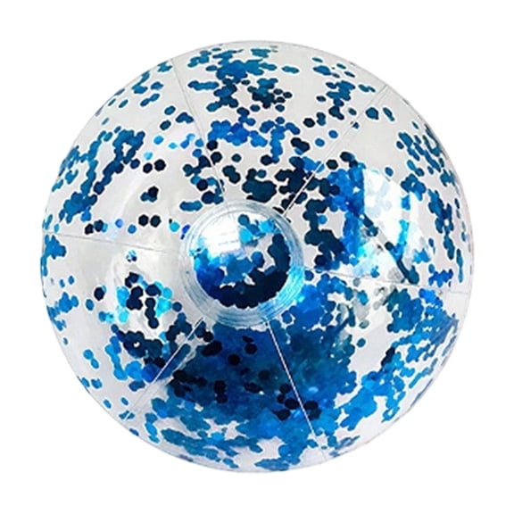 WEIOUKC Inflatable Beach Balls Bulk, 16" Glitter Pool Toys Balls for Summer Beach Pool Party, Swimming Pool Game Water Beach Toys Party Favor Summer Luau Decoration Essential Blow Up Beach Ball