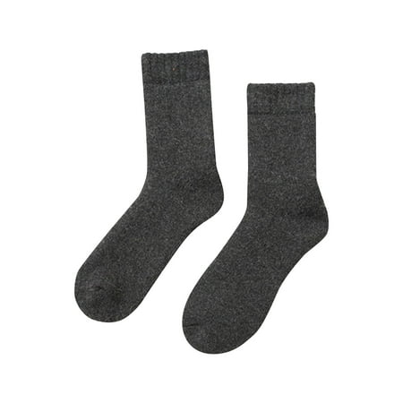 

Men Solid Color 30% Wool Socks In Winter Thickened Warm Thick Thread Towel Socks Calcetines Meias