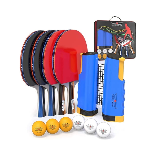 Set de palas de ping pong NIBIRU SPORT Professional para 4 jugadores