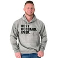 thumbnail image 3 of Best Husband Ever Trophy Hubby Gift Hoodie Hooded Sweatshirt Men Brisco Brands S, 3 of 6