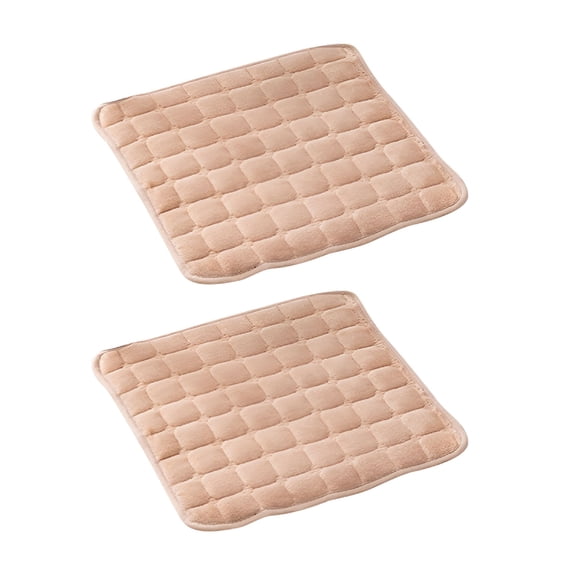 LAMIRO Thin Chair Cushions with Ties,20x20" Soft Non-Slip Dining Kitchen Chair Cushion,Soft Seat Cushion,Chair Cushion for Garden Chair,Computer Chair,Office Chair,Classroom,Pack of 2