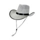 thumbnail image 3 of Sombrero de vaquero para hombre y mujer, elegante sombrero de jazz, accesorio para fotos navideñas., 3 of 10