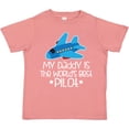 thumbnail image 3 of Inktastic Daddy is Worlds Best Pilot Airplane Childs Boys or Girls Toddler T-Shirt, 3 of 5