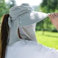 thumbnail image 3 of Sun Hat for Men Women Wide Brim Fishing Hat with Face Cover & Neck Flap Outdoor Sun Protection Hat, 3 of 7