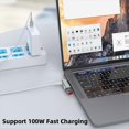 thumbnail image 5 of Adaptador USB C A USB 3.1 2 en 1 con Puerto de Carga Tipo C de 100 W, Convertidor 4/3 OTG para , Ally, 5 of 5