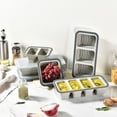 thumbnail image 4 of Silicone Freezer Tray with Lid, 1 Cup / 2 Cup 4 Compartment Soup Freezer Container, BPA-Free Large Ice Cube Tray for Whiskey, Stackable Easy Release Oven Safe Meal Prep Storage, 4 of 12