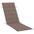 thumbnail image 3 of vidaXL Patio Sun Lounger with Table and Cushion Solid Acacia Wood, 3 of 9