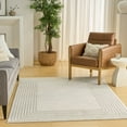 thumbnail image 2 of Nourison Hues Border Indoor Area Rug Ivory Grey 3'11" x 5'11", 2 of 9