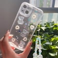 thumbnail image 6 of Phone Case for iPhone 11,Cute 3D Bear Glitter Bling Clear Design for iPhone 11 Case with Phone Charm/Chain Women Girl Shockproof Camera Protect-6.1'', 6 of 12