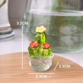 thumbnail image 3 of 12 Piezas de Adornos Interiores para Automóviles, Figuras Artísticas de Cactus, Decoración del Hogar, Adornos de Cactus de Plantas en Miniatura para Manualidades de Escritorio A, 3 of 5