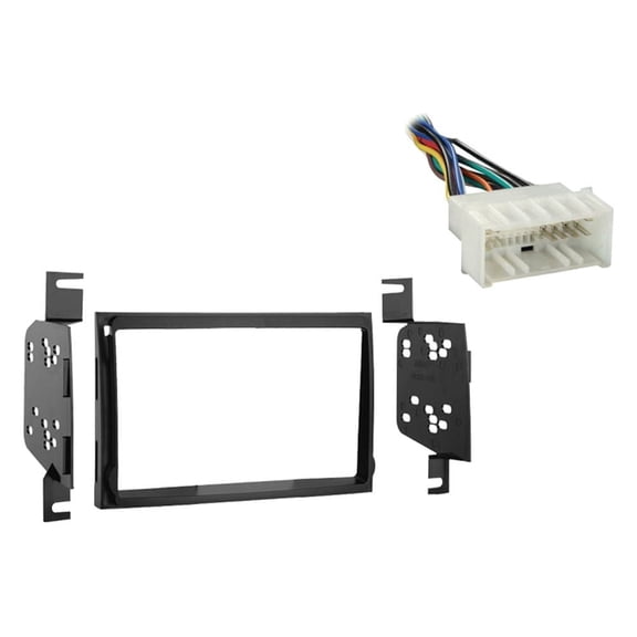 Fits Hyundai Elantra 07-08 w/ Non-NAV Metra Double DIN Dash Kit with Harmony Radio Harness