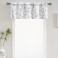 thumbnail image 2 of Tree Branch Printed Curtain Valance, 18 inches Long Window Treatment Valance, Grey Window Valances for Kitchen, Bathroom, Dining Room, Living Room, Bedroom and Kid’s Room,1 Panel, 2 of 5