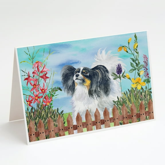 Papillon Spring Greeting Cards and Envelopes Pack of 8