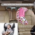 thumbnail image 1 of Niños coche estilo cuello reposacabezas cojín asiento de coche hombro cinturón almohada (rosa) Tmvgtek Para estrenar, 1 of 7
