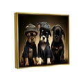 thumbnail image 3 of Stupell Industries Bulldog Puppies Urban Outfits Animals & Insects Painting Gold Floater Framed Art Print Wall Art, 3 of 6