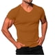 thumbnail image 2 of pstuiky camisetas de hombre, Camiseta deportiva y casual de cuello redondo de color liso para hombre. camisetas de hombre xxxxl, 2 of 6