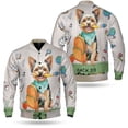 thumbnail image 3 of Hardworking Yorkshire Terrier Ready Back to School New Year Classes All Over Print 3D Baseball Jacket Yorkie Dog Lover Gifts Bomber Jacket Softball - 12011, 3 of 6