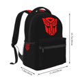 thumbnail image 3 of Mochila Transformers para portátil, grande, informal, para hombre y mujer, con correas de hombro ajustables, ideal para viajes, negocios y deportes., 3 of 5