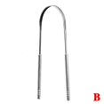 thumbnail image 2 of Clean Tongue In Addition To Bad Breath Tongue Scraper Tongue Steel Stainless Scraper N9P6, 2 of 6