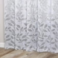 thumbnail image 5 of Superior Blackout Leaves Curtains Set of 2, Light Filtering Grommet Curtain Panel Set, Silver-Silver, 70"W x 84"L, 5 of 8