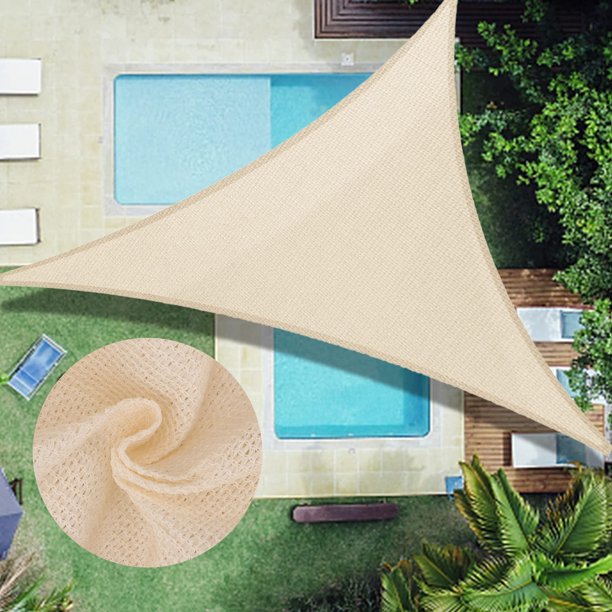 Triangle Sun Shade Sail 16'x16'x16' Patio Block Canopy Awning Fabric