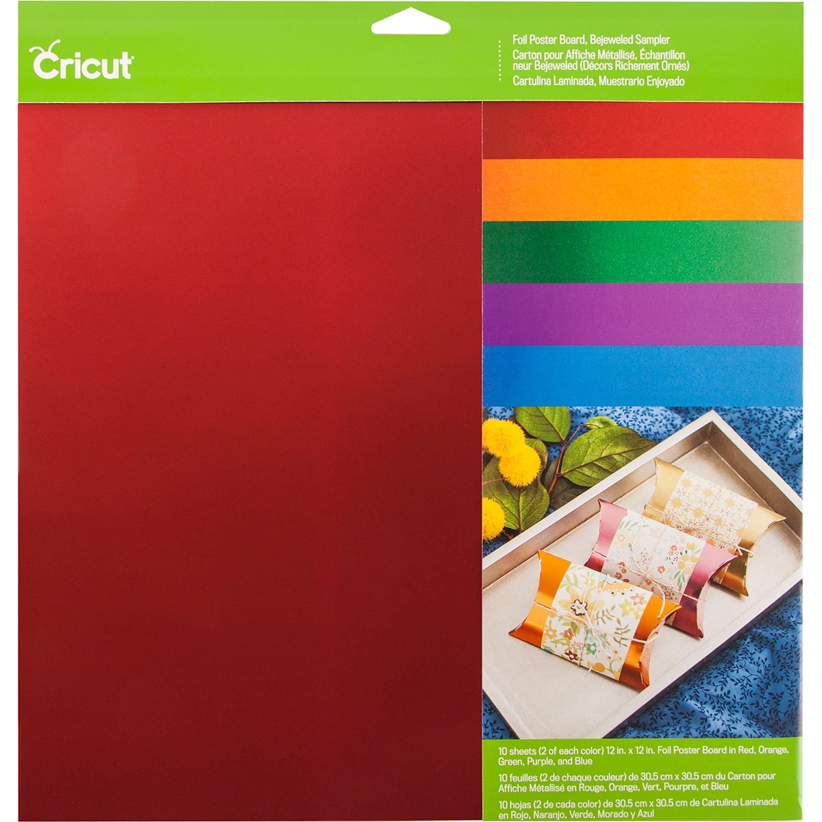Cricut Poster Board Paper, Bejeweled Sampler 12"x12" 10 sheets
