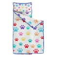 thumbnail image 2 of Colorful Dog Paw Footprint Toddler Nap Mats for Kids Preschool,Sleeping Mat Bag or Kids,Toddler Sleeping Bag,Toddler Nap Mat or Daycare, 2 of 6