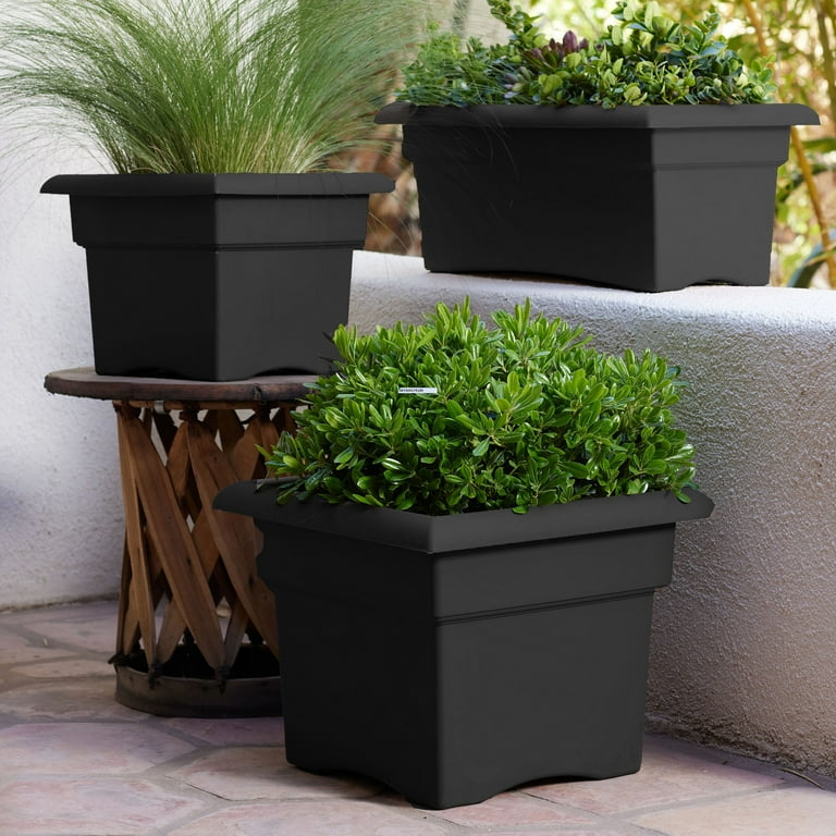 Bloem Veranda Deck Box Planter Square 14 Bloem Veranda Deck Box Planter Square 14