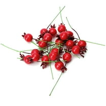 20 Pcs Mini Fake Smooth Pomegranate Fruit Artificial Wedding Christmas Decor