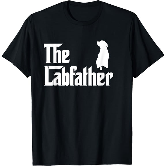 The Lab Father T-Shirt Funny Labrador Dad Gift Shirt T-Shirt men and women can wear, black, white, gifts