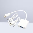 thumbnail image 3 of EeaseCA to VGA Adapter Full 1080P Video Audio Converter with Power Cable for Computer Laptop Tablet (White), 3 of 7