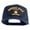 Navy, variant on Bronze Star Heroism Patched Solid Cotton Twill 5 Panel Prostyle Snap Cap - Khaki OSFM